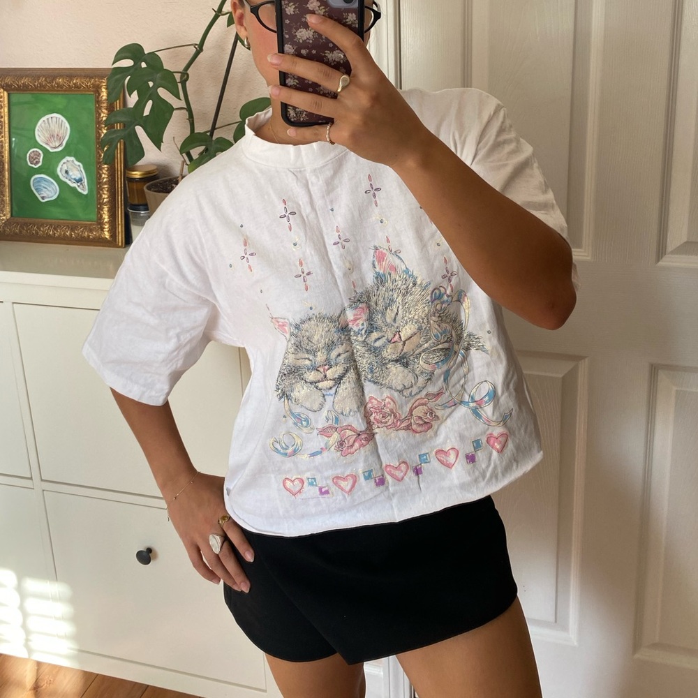 Vintage dead stock diamond dust tee
